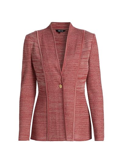 Misook Women's Tailored Mélange Knit Jacket