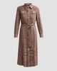 Misook Women's Tweed Knit Belted Midi Dress - 1