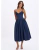 Miss Circle Miss Circle Ailani Taffeta Smocked Midi Dress - 3