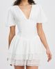 Miss Circle Miss Circle Caitlyn Layered Mini Corset Dress in White, Women's at Urban Outfitters - 1