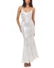 Miss Circle Miss Circle Cameron Sequin Scoop Neck Mermaid Maxi Dress - 1