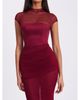 Miss Circle Miss Circle Fabienne Mesh Cap Sleeve Mermaid Gown - 3