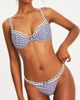Miss Circle Miss Circle Geneva Gingham Lace Decoration Bikini Top in Blue, Women's at Urban Outfitters - 1