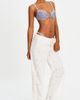 Miss Circle Miss Circle Geneva Gingham Lace Decoration Bikini Top in Blue, Women's at Urban Outfitters - 4