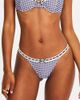 Miss Circle Miss Circle Genevia Gingham Lace Decoration Bikini Bottom in Blue, Women's at Urban Outfitters - 1