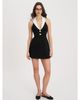 Miss Circle Miss Circle Ignacia Office Casual Halter Mini A-line Dress - 6