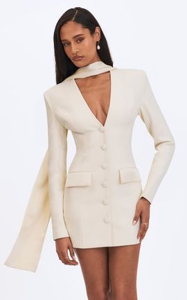 Miss Circle Miss Circle Jeannie Blazer Mini Dress with Scarf