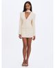 Miss Circle Miss Circle Jeannie Cream Blazer Mini Dress with Scarf - 2