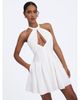 Miss Circle Miss Circle Jordyn Cotton Poplin Keyhole Halter Mini Dress - 2