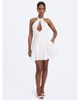 Miss Circle Miss Circle Jordyn Cotton Poplin Keyhole Halter Mini Dress - 5
