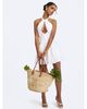 Miss Circle Miss Circle Jordyn Cotton Poplin Keyhole Halter Mini Dress - 6