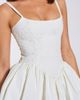 Miss Circle Miss Circle Kadi Cotton Drop Waist Corset Mini Dress in White, Women's at Urban Outfitters - 2