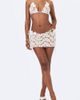Miss Circle Miss Circle Leilani Floral Crochet Mini Skirt in White, Women's at Urban Outfitters - 3