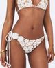 Miss Circle Miss Circle Lela Floral Crochet Side-Tie Bikini Bottom in White, Women's at Urban Outfitters - 1