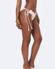 Miss Circle Miss Circle Lela Floral Crochet Side-Tie Bikini Bottom in White, Women's at Urban Outfitters - 3