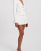 Miss Circle Miss Circle Oakley Preppy Blazer Jacket in White, Women's at Urban Outfitters - 4