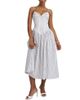 Miss Circle Miss Circle Olea Striped Cotton Poplin Ruched Midi Dress - 1
