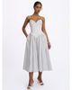 Miss Circle Miss Circle Olea Striped Cotton Poplin Ruched Midi Dress - 4