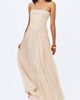 Miss Circle Miss Circle Olivine Crystal Organza Strapless Maxi Dress in Ivory, Women's at Urban Outfitters - 1