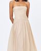 Miss Circle Miss Circle Olivine Crystal Organza Strapless Maxi Dress in Ivory, Women's at Urban Outfitters - 3