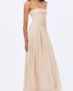 Miss Circle Miss Circle Olivine Crystal Organza Strapless Maxi Dress in Ivory, Women's at Urban Outfitters - 4