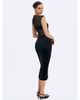 Miss Circle Miss Circle Quielle Mesh and Velvet Midi Bodycon Dress - 6