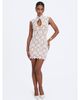 Miss Circle Miss Circle Quinley Cotton Lace Teardrop Neckline Mini Dress - 2
