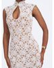 Miss Circle Miss Circle Quinley Cotton Lace Teardrop Neckline Mini Dress - 3