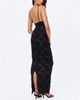 Miss Circle Miss Circle Quinsley Velvet Crystal Lace Maxi Dress - 6