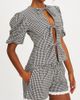Miss Circle Miss Circle Qutayla Gingham Lace Trim Shorts in Black, Women's at Urban Outfitters - 4