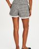 Miss Circle Miss Circle Qutayla Gingham Lace Trim Shorts in Black, Women's at Urban Outfitters - 5