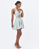 Miss Circle Miss Circle Rianna Crinkle Satin Halter Mini Dress - 5