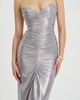 Miss Circle Miss Circle Sable Sweetheart Glitter Mermaid Maxi Dress in Silver, Women's at Urban Outfitters - 5