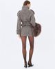 Miss Circle Miss Circle Sandra Herringbone Tweed Mini Skirt - 3