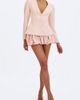 Miss Circle Miss Circle Savannah Peplum Blazer Jacket in Rose, Women's at Urban Outfitters - 2