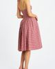 Miss Circle Miss Circle Susanna Cotton Gingham Drop Waist Midi Dress in Red, Women's at Urban Outfitters - 5