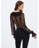 Miss Circle Miss Circle Taliah Sheer Lace Ruffled Collar Bodysuit - 2