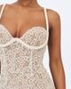 Miss Circle Miss Circle Taliyah Braided-Strap Chunky Lace Mini Dress in Cream, Women's at Urban Outfitters - 4