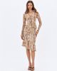Miss Circle Miss Circle Umarah Reptile Print Asymmetrical Ruffled Skirt - 2