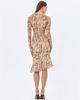 Miss Circle Miss Circle Umarah Reptile Print Asymmetrical Ruffled Skirt - 3