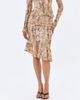 Miss Circle Miss Circle Umarah Reptile Print Asymmetrical Ruffled Skirt - 5