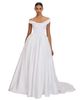 Miss Circle Miss Circle Unna Satin Bardot Cowl Wedding Gown - 4