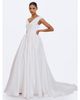Miss Circle Miss Circle Unna Satin Bardot Cowl Wedding Gown - 5