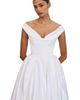 Miss Circle Miss Circle Unna Satin Bardot Cowl Wedding Gown - 6