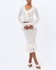Miss Circle Miss Circle Urva Crochet Ruffle Front Button Top - 3
