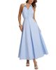 Miss Circle Miss Circle Winslet Striped Cotton Poplin Halter Maxi Dress - 1