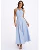 Miss Circle Miss Circle Winslet Striped Cotton Poplin Halter Maxi Dress - 2