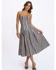 Miss Circle Miss Circle Wyanne Linen Striped Strapless Midi Dress - 2