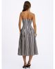 Miss Circle Miss Circle Wyanne Linen Striped Strapless Midi Dress - 4