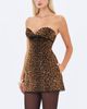 Miss Circle Miss Circle Ximena Cheetah Sweetheart Mini Dress - 3